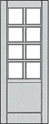 片引きドア　ガラス　2088×1664×152