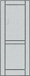 片開きドア　２枚パネル　2088×878×152