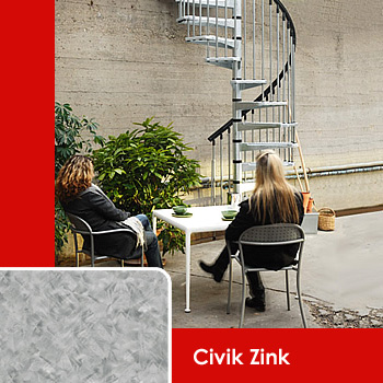組み立て式キットらせん階段「Civik Zink（シビックジンク）」/No:G-0339_017