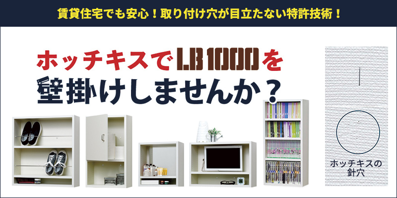 組立式収納棚 LB1000で作る「壁掛け棚」