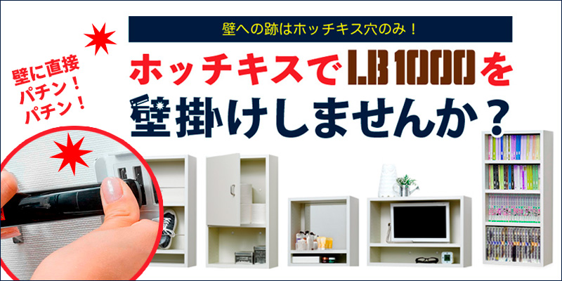 組立式収納棚 LB1000で作る「壁掛け棚」