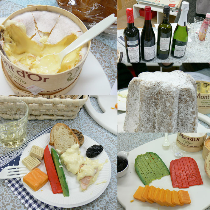 冬のチーズ、モンドールの食べ比べ